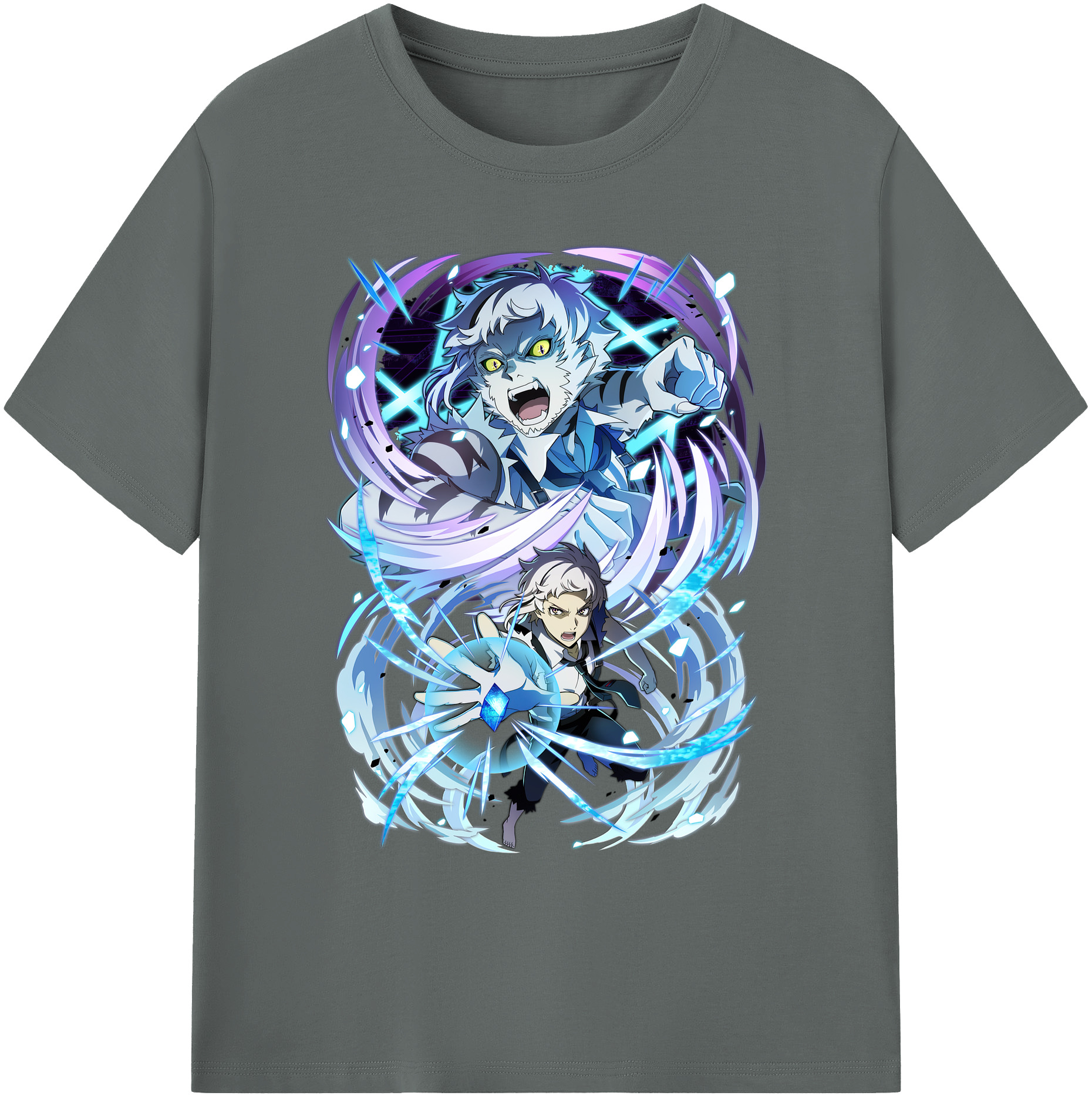 （画像用） 文豪ストレイドッグス Bungo Stray Dogs 綿100％ メンズ半袖Tシャツ｜肌触りやわらか＆通気性